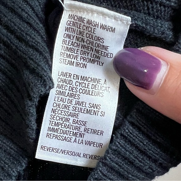 Vintage Izod Sweater Cable Knit 80’s 90’s Y2K Preppy Navy Blue Knit Grandpa Core - Picture 6 of 12